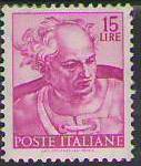 Francobollo 15 lire profeta Gioele
